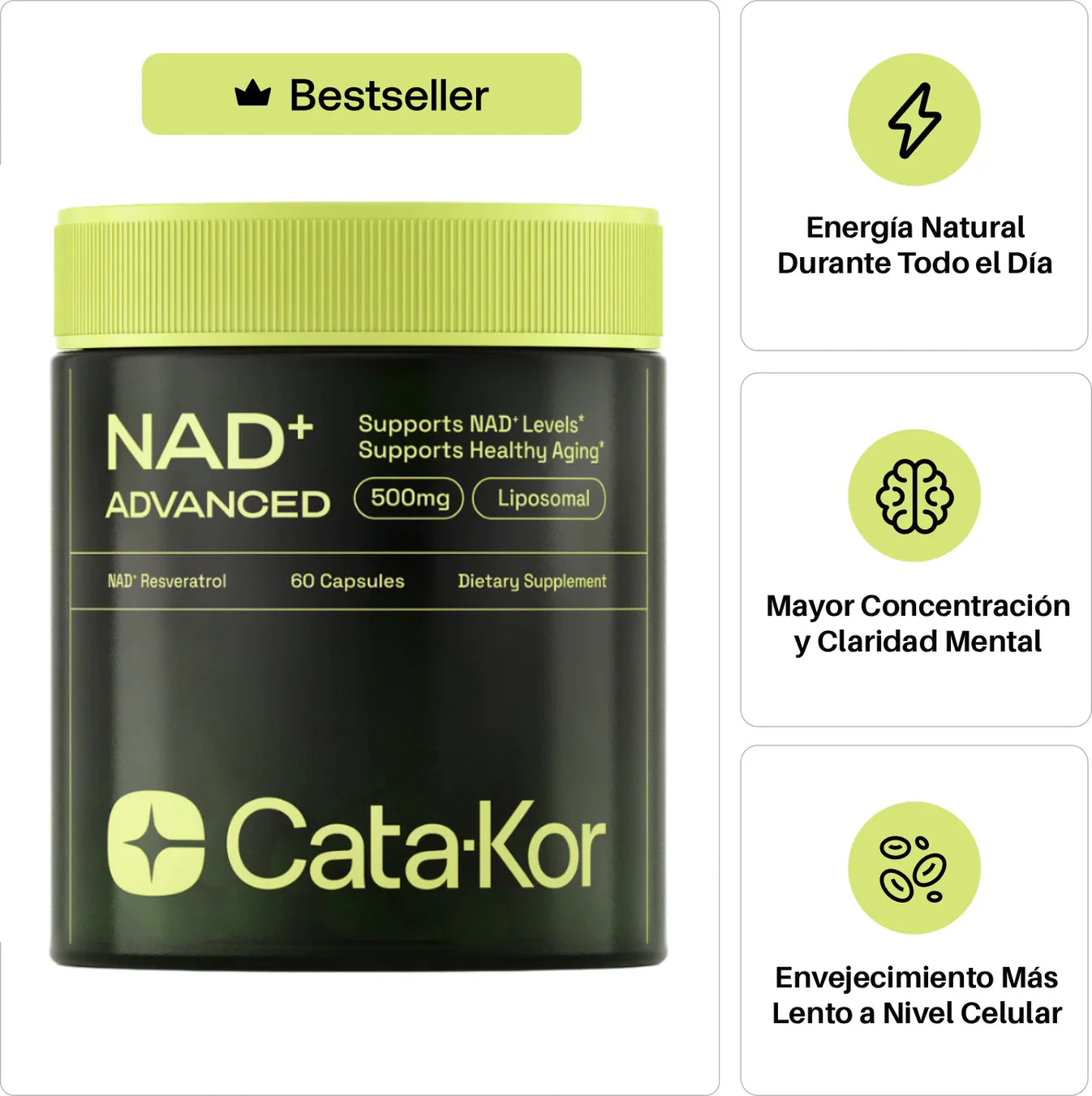 NAD+ Suplemento Avanzado para el Envejecimiento Saludable